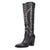 Dingo Womens Diamonds Forever Eagle Black Leather 16in Cowboy Boots