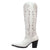 Dingo Womens Diamonds Forever Eagle White Leather 16in Cowboy Boots