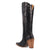 Dingo Womens Rock N Rebel Black Leather 16in Cowboy Boots