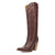 Dingo Womens Rock N Rebel Brown Leather 16in Cowboy Boots
