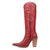 Dingo Womens Rock N Rebel Red Leather 16in Cowboy Boots