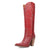 Dingo Womens Rock N Rebel Red Leather 16in Cowboy Boots