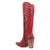 Dingo Womens Rock N Rebel Red Leather 16in Cowboy Boots