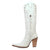 Dingo Womens Rock N Rebel White Leather 16in Cowboy Boots