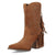 Dingo Womens Star Power Bootie Camel Suede 9in Cowboy Boots