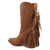 Dingo Womens Star Power Bootie Camel Suede 9in Cowboy Boots