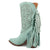 Dingo Womens Star Power Bootie Mint Suede 9in Cowboy Boots