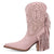 Dingo Womens Star Power Bootie Pink Suede 9in Cowboy Boots