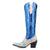 Dingo Womens Take No Bull Blue Calf Leather 16in Cowboy Boots