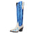 Dingo Womens Take No Bull Blue Calf Leather 16in Cowboy Boots