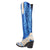 Dingo Womens Take No Bull Blue Calf Leather 16in Cowboy Boots