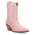 Dingo Womens Tiny Pony Bootie Pink Suede 8in Fashion Boots