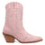 Dingo Womens Tiny Pony Bootie Pink Suede 8in Fashion Boots