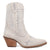 Dingo Womens Tiny Pony Bootie White Suede 8in Fashion Boots