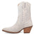 Dingo Womens Tiny Pony Bootie White Suede 8in Fashion Boots