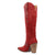 Dingo Womens Yeehottie Red Suede 18in Fashion Boots