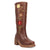 Dingo Womens Bloom Brown Leather 14in Cowboy Boots