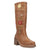 Dingo Womens Bloom Tan Leather 14in Cowboy Boots