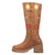 Dingo Womens Bloom Tan Leather 14in Cowboy Boots