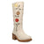 Dingo Womens Bloom White Leather 14in Cowboy Boots