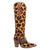 Dingo Womens Spur Crazy Leopard Calf Leather 18in Cowboy Boots