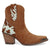Dingo Womens Texas Charmie Camel Calf Leather 7in Cowboy Boots