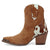 Dingo Womens Texas Charmie Camel Calf Leather 7in Cowboy Boots
