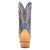 Dan Post Mens Brady Tan/Blue Full Quill Ostrich Cowboy Boots