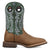 Dan Post Mens Royston Tan/Green Leather 11in Cowboy Boots