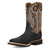 Dan Post Mens Royston Black/Honey Leather 11in Cowboy Boots