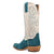 Dan Post Womens Lanessa Turquoise/Bone Suede 13in Cowboy Boots