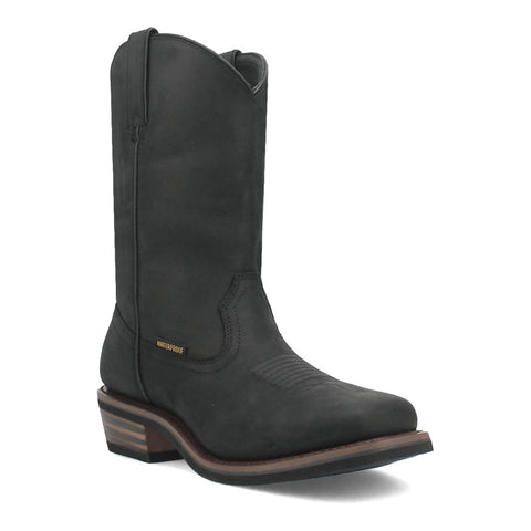 Dan Post Mens Las Cruces Composite Toe Waterproof Black Leather Work Boots