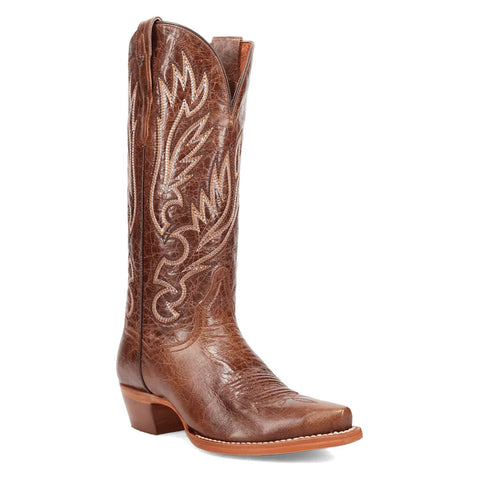 Dan Post Womens Katy Brown Leather Cowboy Boots