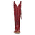 Dan Post Womens Heartland Red Leather 18in Zip Cowboy Boots