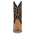 Dan Post Womens Grit Tan/Dark Brown FQ Ostrich 13in Cowboy Boots