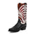 Dan Post Mens Ronan Black/Multi Leather Cowboy Boots