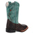 Dan Post Kids Unisex Salina Brown/Turquoise Leather Cowboy Boots