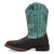 Dan Post Kids Unisex Salina Brown/Turquoise Leather Cowboy Boots