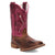 Dan Post Kids Unisex Salina Tan/Pink Leather Cowboy Boots