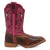 Dan Post Kids Unisex Salina Tan/Pink Leather Cowboy Boots