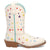 Dan Post Kids Girls Starlett White Multi Leather 8in Cowboy Boots