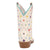 Dan Post Kids Girls Starlett White Multi Leather 8in Cowboy Boots