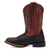 Dan Post Youth Unisex Dexter Black/Red Leather Cowboy Boots