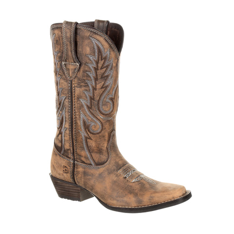 Durango Womens Brown/Tan Leather Dreamcatcher Cowboy Boots