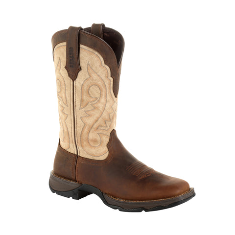 Durango Womens Bark/Taupe Leather Lady Rebel Cowboy Boots