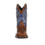 Lil' Durango Kids Boys Blue Leather Western Stitch Cowboy Boots