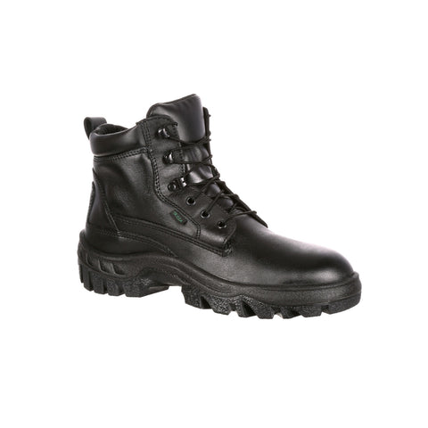 Rocky Mens Black Leather TMC Public Service Work Boots