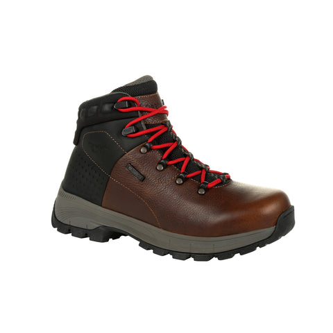 Georgia Mens Brown Leather Eagle Trail AT WP Hiker Hiking Boots