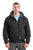 Berne Mens Black 100% Cotton Washed Hooded Jacket
