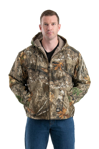 Berne Mens Realtree Edge 100% Cotton Hooded Work Coat